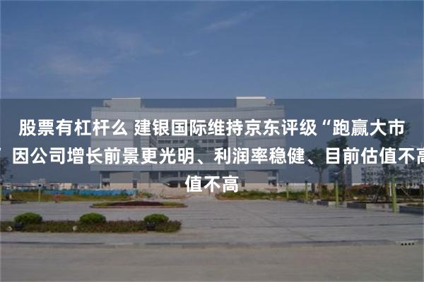 股票有杠杆么 建银国际维持京东评级“跑赢大市” 因公司增长前景更光明、利润率稳健、目前估值不高