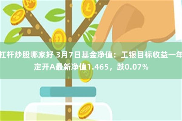 杠杆炒股哪家好 3月7日基金净值：工银目标收益一年定开A最新净值1.465，跌0.07%